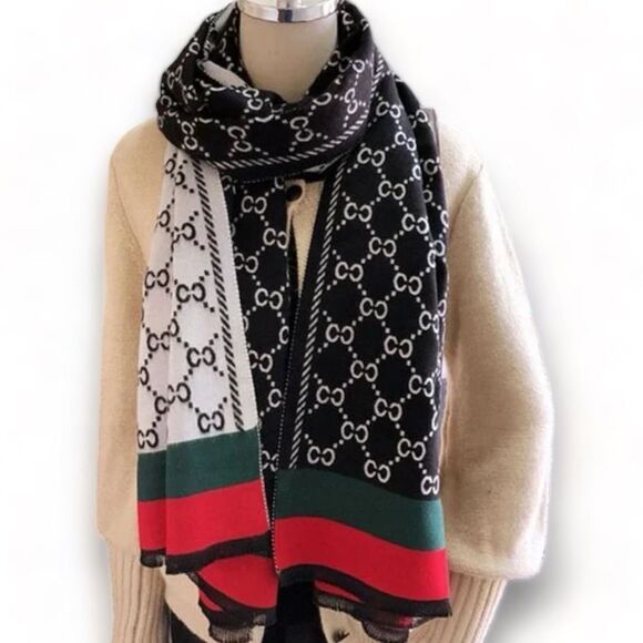 Vegan Cashmere Shawl Scarf / Wrap - Picture 5 of 8